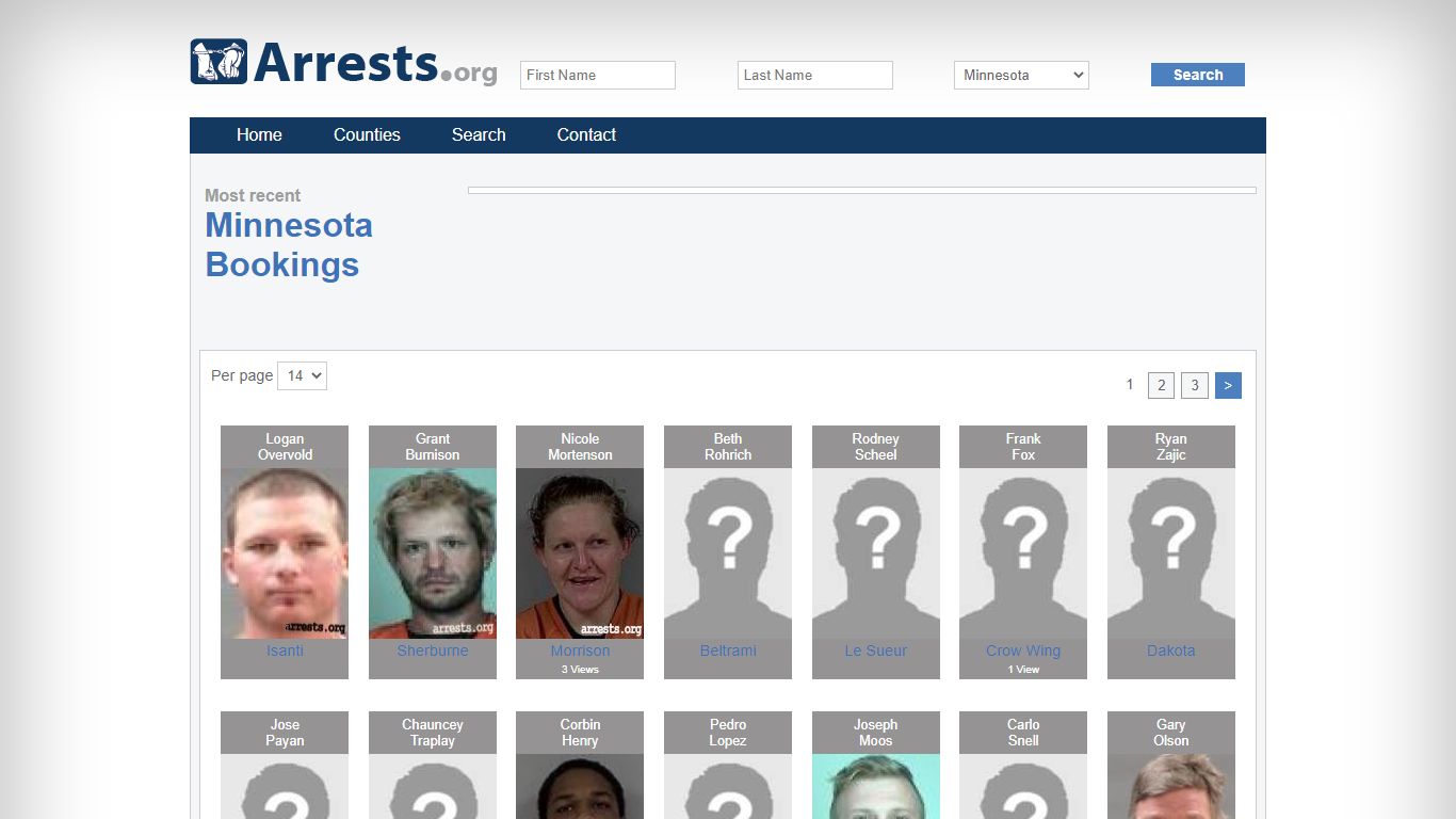 Minnesota Arrests and Inmate Search